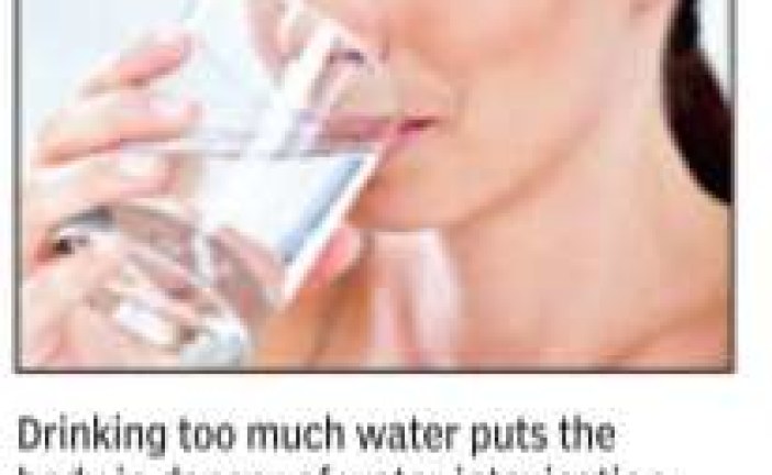 Drinking too much water can kill you