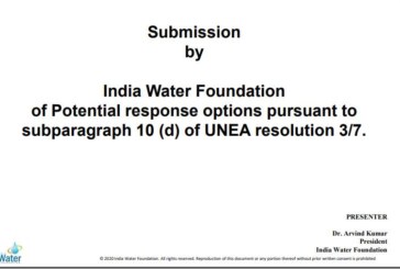 INDIA WATER FOUNDATION OF POTENTIAL RESPONSE OPTIONS PURSUANT TO SUBPARAGRAPH 10 (D) OF UNEA RESOLUTION 3/7