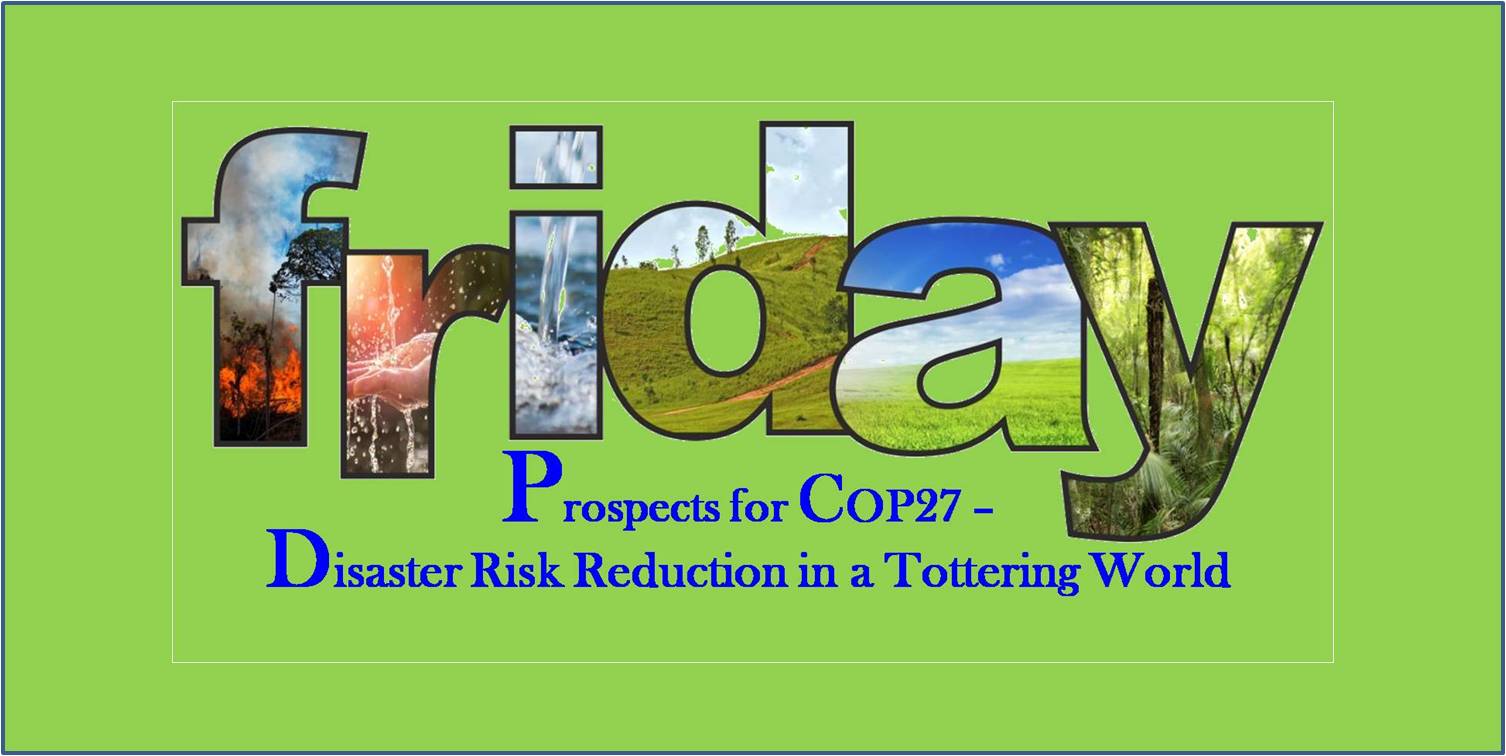 Disaster Risk Reduction in a Tottering World - Focus Global Reporter